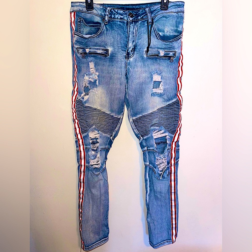 Rue 21 Premium Moto Biker Jeans